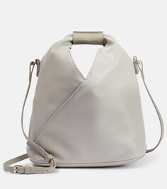Миниатюрная сумка-тоут из искусственной кожи в японском стиле fondo Mm6 Maison Margiela, серый