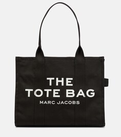 Большая холщовая сумка-тоут Marc Jacobs, черный