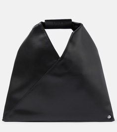 Японская сумка-тоут среднего размера из искусственной кожи Mm6 Maison Margiela, черный