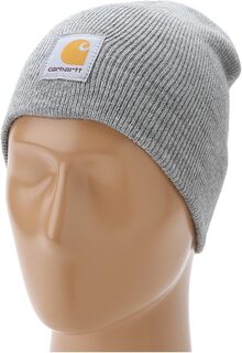 Акриловая вязаная шапка Carhartt, цвет Heather Grey