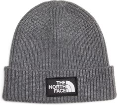 Шапка с манжетами и логотипом TNF The North Face, цвет TNF Medium Grey Heather