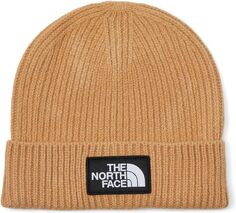 Шапка с манжетами и логотипом TNF The North Face, цвет Almond Butter
