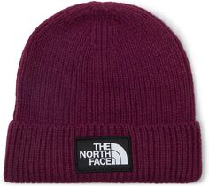 Шапка с манжетами и логотипом TNF The North Face, цвет Boysenberry