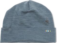 Двусторонняя шапка с манжетами из термомериноса Smartwool, цвет Pewter Blue Heather