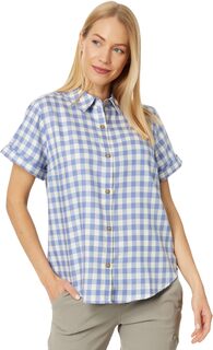 Рубашка из мягкого твила с короткими рукавами и перьями L.L.Bean, цвет Larkspur L.L.Bean®
