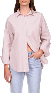 Рубашка Open Back Button-Up Tunic Sanctuary, цвет Buttercream Pink Stripe