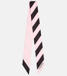 Шелковый шарф strhype Valentino, розовый