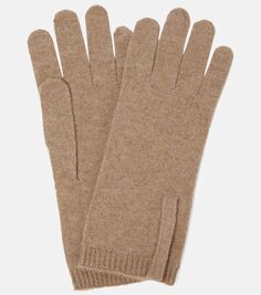 Украшенные кашемировые перчатки Brunello Cucinelli, бежевый