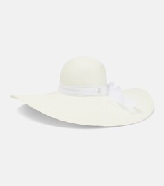 Свадебная летняя шляпка «бланш» Maison Michel, белый