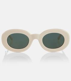 Овальные солнцезащитные очки les lunettes pralu Jacquemus, белый