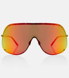 Солнцезащитные очки с плоскими бровями Rick Owens, апельсин