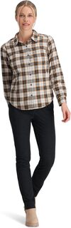 Рубашка Lieback Organic Cotton Flannel Long Sleeve Royal Robbins, цвет Ivory Wildwood Plaid