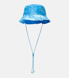 Бархатная шляпа-ведро Acne Studios, синий