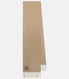 Кашемировый шарф dalia Max Mara, коричневый