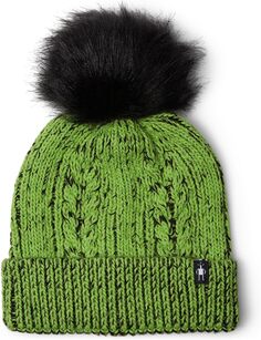 Лыжная городская шапка Smartwool, цвет Electric Green