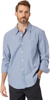 Рубашка Easy с длинными рукавами из поплина в полоску Madewell, цвет Bold Blue Bistripe