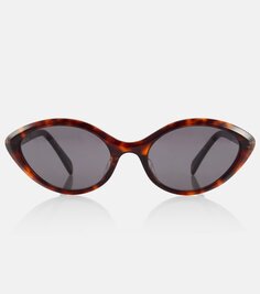 Солнцезащитные очки «кошачий глаз» Celine Eyewear, коричневый