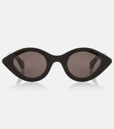 Овальные солнцезащитные очки Alaïa, черный