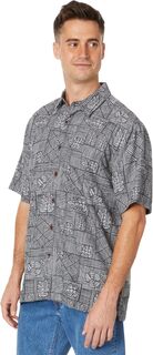 Рубашка Amazed Palm Short Sleeve Woven Quiksilver, цвет Black Amazed Palm