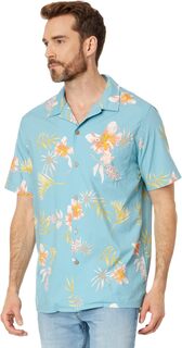Рубашка Tropical Floral Short Sleeve Woven Quiksilver, цвет Reef Waters Tropical Floral