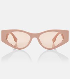 Солнцезащитные очки o&apos;lock в кошачьем глазу Fendi, розовый
