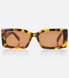 Квадратные солнцезащитные очки Stella Mccartney, коричневый