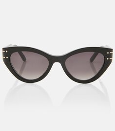 Солнцезащитные очки diorsignature b7i в кошачьем глазу Dior Eyewear, черный