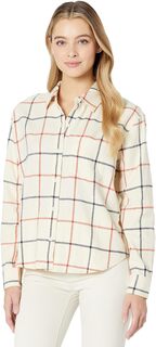 Фланелевая рубашка на пуговицах Kempton в цвете Windowpane Madewell, цвет Ground Madder