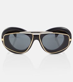 Солнцезащитные очки-авиаторы wing Loewe, черный