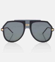 Солнцезащитные очки-авиаторы Dolce&amp;Gabbana, черный