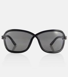 Солнцезащитные очки fernanda овальной формы Tom Ford, черный