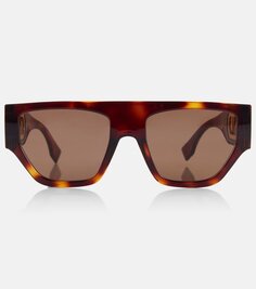 Солнцезащитные очки o&apos;lock с линией бровей Fendi, коричневый
