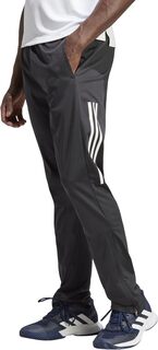 Трикотажные теннисные брюки с 3 полосками adidas, черный