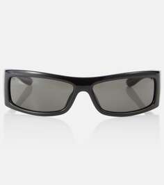 Прямоугольные солнцезащитные очки Gucci, серый