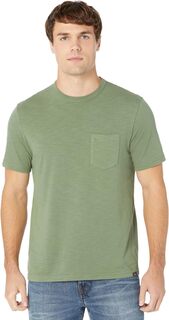 Выцветшая футболка с карманами Faherty, цвет Vail Green