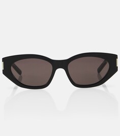 Солнцезащитные очки «кошачий глаз» Saint Laurent, черный