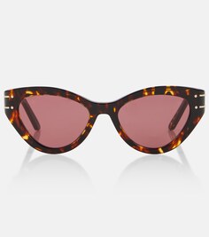 Солнцезащитные очки diorsignature b7i в кошачьем глазу Dior Eyewear, коричневый