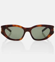 Солнцезащитные очки «кошачий глаз» sl 638 Saint Laurent, мультиколор