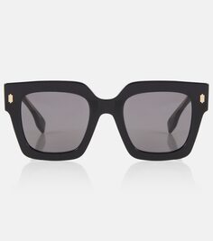 Солнцезащитные очки fendi roma в квадратной оправе Fendi, черный