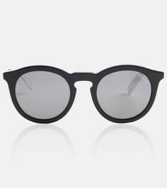 Круглые солнцезащитные очки Moncler, черный