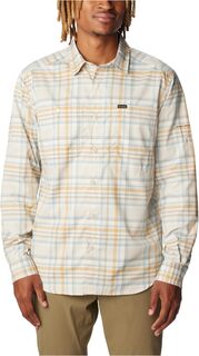 Рубашка Silver Ridge Utility Lite Plaid Long Sleeve Columbia, цвет Dark Stone Dispearsed Plaid