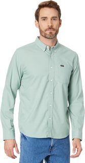 Рубашка That&apos;ll Do Micro Stripe Long Sleeve Woven RVCA, цвет Green Haze