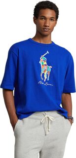 Рубашка-поло Relaxed Fit Big Pony Jersey Short Sleeve T-Shirt Polo Ralph Lauren, цвет Sapphire Star