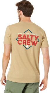 Стандартная футболка с короткими рукавами No Slack Salty Crew, цвет Khaki Heather