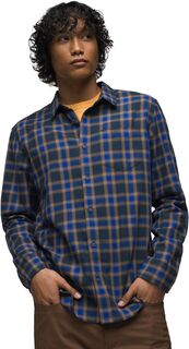 Фланелевая рубашка Los Feliz стандартного кроя Prana, цвет Rich Sapphire