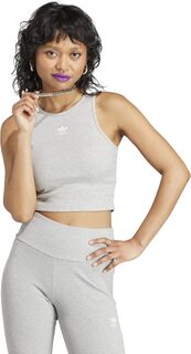 Майка Essentials Rib Tank Top adidas, цвет Medium Grey Heather