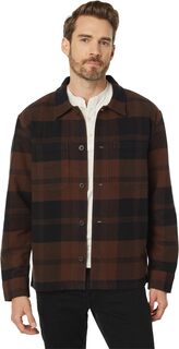 Домашняя куртка-рубашка свободного кроя — плотная матовая фланель Madewell, цвет Broken Large Check True Black