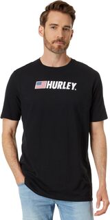 Футболка с короткими рукавами Fastlane USA Hurley, черный