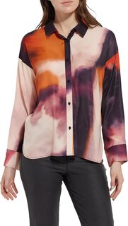 Атласная рубашка с принтом Lysse, цвет Experimantal Paint