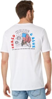 Бело-синяя футболка с короткими рукавами Shred Hurley, белый